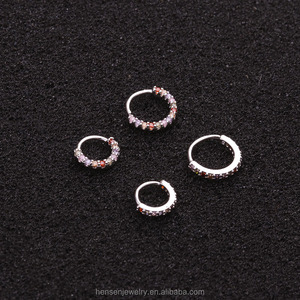 HENGSEN Anello Multifunzionale in Lega di Rame per <span class=keywords><strong>Piercing</strong></span> al Setto Nasale, Orecchio, Helix, Diath e Rook, Gioielli per <span class=keywords><strong>Piercing</strong></span> Classici da Donna - Product Image 4