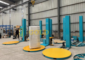 Hoàn toàn tự động Pallet máy bao bì cho nhựa container Tấm pin mặt trời Pin Pallet bọc Dispenser - Product Image 2