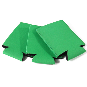 Sac de bière isotherme en néoprène personnalisé, vert, pliable, pliable, avec motif de lettres - Product Image 1