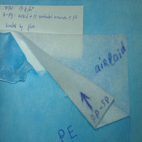 Papier Airlaid 80gsm avec revêtement en film PE