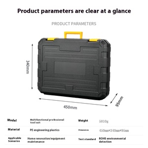 Ensemble d'outils d'électricien de 138 pièces, directement de l'usine, pour les réparations domestiques, avec alimentation manuelle, personnalisation OEM prise en charge - Product Image 5