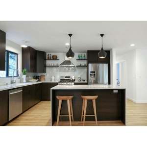 Designs de cuisine modernes nouveau design de couleur personnalisé armoires de cuisine complètes de luxe pour villa - Product Image 6