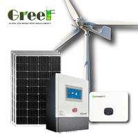 Systèmes combinés d'éoliennes et de panneaux solaires Système d'énergie hybride solaire-éolien 10kW 5kW pour usage industriel et résidentiel