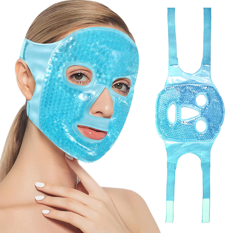 Reusable Beauty Hot Cold Therapy Skin Care Beauty Ice Compress Face Mask Anti Wrinkle Relieve Fatigue Skin Firming