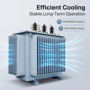 หม้อแปลงกระจายกำลังแบบ10kV 30kVA แรงดันสูง, หม้อแปลงกระจายพลังงานแบบจุ่มน้ำมันหม้อแปลงไฟฟ้ากลางแจ้ง - Product Image 1