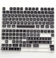 High Quality Translucent Double Shot PBT SA Profile DIY Keycaps Set ISO Enter Keys for Mechanical Keyboard