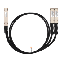 Cable de Conexión Directa Pasivo de Cobre InfiniBand HDR de 400G OSFP Finned Top a 2x 200G QSFP56