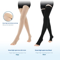 Chaussettes de compression 20-30 mmHg pour hommes et femmes, hauteur genou, soutien gradué, nylon et élasthanne, pour la circulation, usage quotidien
