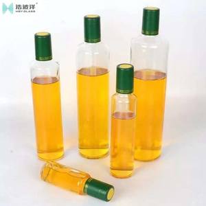 Mini Botellas Dorica Transparentes de 100-1000 ml, Botella Cuadrada de Vidrio para Aceite de Oliva, Licores, Salsas, Aderezos y Bebidas - Product Image 2