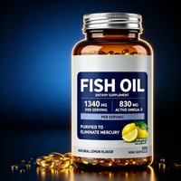 Compléments OEM : Capsules de Gel Molle Vegan d'Huile de Poisson Oméga-3, 6 et 9 pour le Soutien Immunitaire et Anti-Fatigue des Adultes