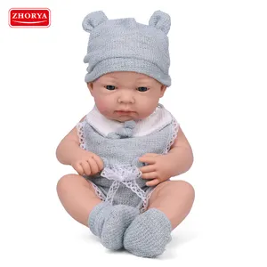 wholesale new design 15 inch newborn reborn vinyl doll soft silicon baby clothes dolls realistic toys for kids girls boys