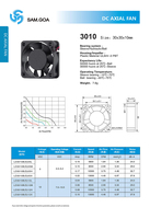 Ventilateur de refroidissement axial silencieux DC sans balais 3010 5V/12V, micro-ventilateur électrique en plastique pour UAV, feux de voiture, humidificateurs, onduleurs, OEM
