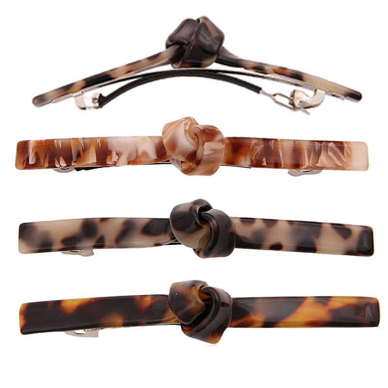 MiDairy Лук Узел акриловая целлюлоза ацетат аксессуары для волос пружинный зажим