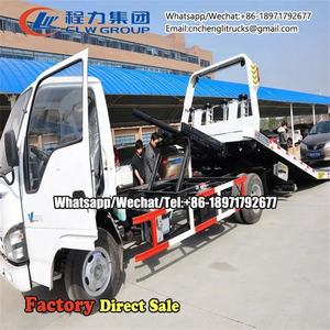 รถบรรทุกลากจูงทําลายพื้นเรียบ ISUZU 4x2 3-6Tons รถบรรทุกทําลายถนนแบบโรลแบ็คพร้อมเครน - Product Image 6