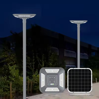 Lampadaires solaires LED étanches IP65 pour usage routier, alimentation par batterie, structure en alliage d'aluminium, télécommande, éclairage solaire extérieur
