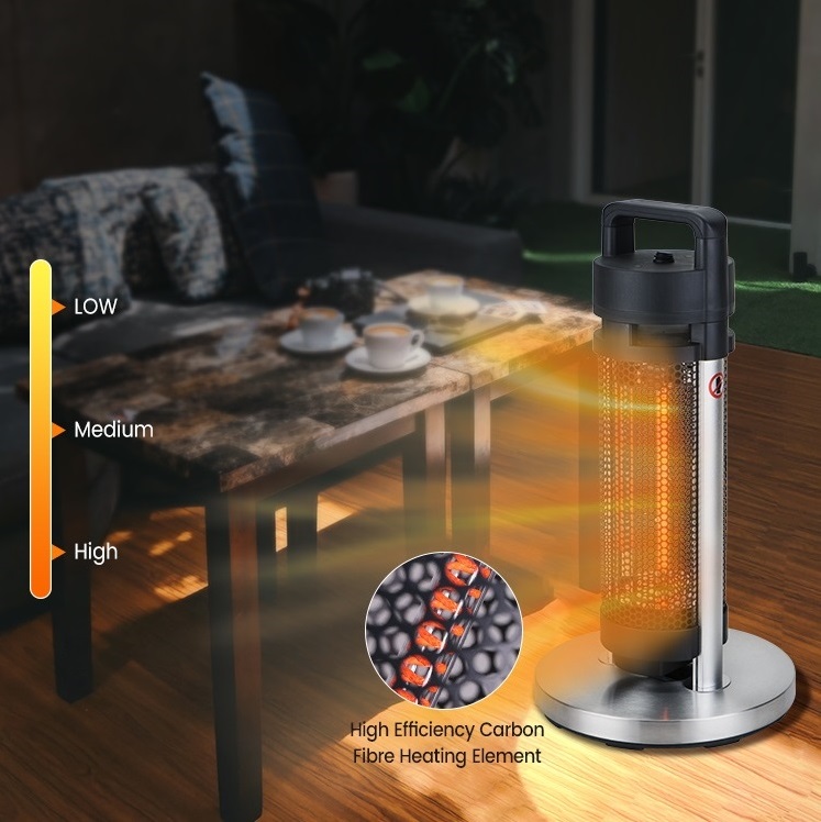 Chauffage électrique portatif infrarouge au carbone pour la maison