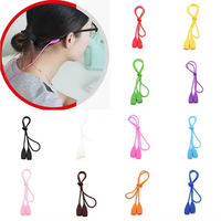 Sangle de lunettes ronde réglable en silicone noir WQS, cordon durable pour lunettes, idéal pour la cuisine et les articles ménagers divers
