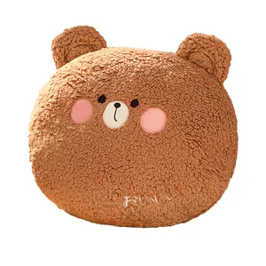 свинья teddy bear подушка Suppliers-Плюшевые игрушки в виде животных, плюшевый медведь, кролик, лягушка, тигр, свинья, мультяшная мягкая подушка для спины, диванная подушка, 35 см
