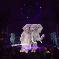 Nouvelle technologie P6.25 Led écran holographique Flexible hologramme affichage taille personnalisée 95% transparence intérieur 3D LED mur vidéo