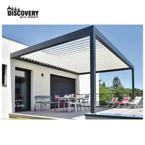 Volautomatische Intrekbare Glijdende En Opvouwbare Waterdichte Terras Dak Aluminium Pergola Outdoor