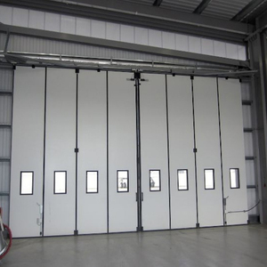 Système de porte coulissante accordéon moderne, imperméable, pliable, en aluminium, double vitrage, portes pliantes - Product Image 2