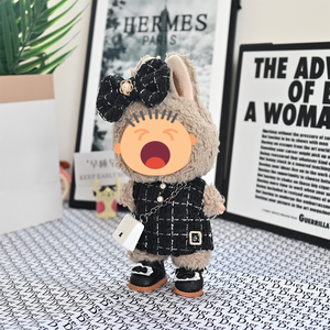 Conjunto <span class=keywords><strong>de</strong></span> traje <span class=keywords><strong>de</strong></span> muñeca Vestido estampado floral con detalles <span class=keywords><strong>de</strong></span> volantes Accesorio <span class=keywords><strong>para</strong></span> el cabello con lazo <span class=keywords><strong>Nylon</strong></span> y tela 17CM <span class=keywords><strong>para</strong></span> ropa (sin muñeca) - Product Image 5