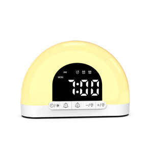 Nouveau modèle simulé lumière du <span class=keywords><strong>soleil</strong></span> réveil affichage numérique usage domestique intelligent lever du <span class=keywords><strong>soleil</strong></span> matin réveil horloge lumineuse - Product Image 5