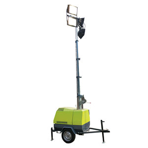 Super Factory <b>Light</b> Tower 9M LED Outdoor Construction <b>Emergency</b> Lighting Electric Hydraulic Lift Trailer Mounted - Product Image 5