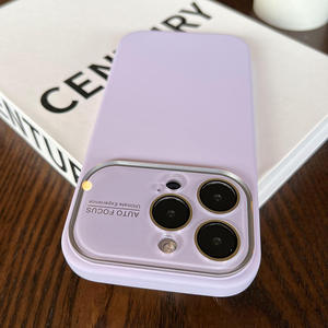 Coque en silicone liquide de haute qualité pour <span class=keywords><strong>iPhone</strong></span> 13 14 15 16 Pro Max grande fenêtre avec <span class=keywords><strong>protection</strong></span> de la caméra - Product Image 2