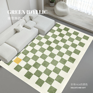 Hot Sale Classic Checkerboard <strong>Rug</strong> <strong>Black</strong> White Nordic Plaid Carpet Extra Large Mat Flat Weave Polyester Living Bedroom Area <strong>Rugs</strong> - Product Image 2