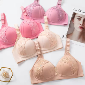 บราไร้โครงสำหรับสาวอวบ ไซส์ใหญ่ บราแบบไร้ตะเข็บ ช่วยลดขนาดหน้าอก พร้อมแถบเจลเสริมความกระชับ สวมใส่สบาย ชุดชั้นในผู้หญิง - Product Image 2