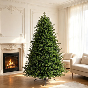 Árbol de Navidad Chino Iluminado en Blanco Cálido Realista de 150-240cm para Exhibiciones en Ventanas de Hoteles y Centros Comerciales; Mezcla Densa de PE - Product Image 3