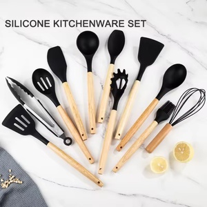 11 Pieces Silicone Cooking Utensils Spatula 5 Piece <b>Sharp</b> <b>Knife</b> <b>Set</b> Kitchen Accessories Kitchen Utensils <b>Set</b> with Cutting Board - Product Image 4