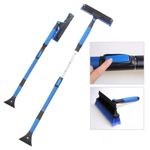 Tête pivotante 49.6 dissolvant de glace Long grattoir à glace extensible télescopique détachable poignée en mousse <span class=keywords><strong>brosse</strong></span> à <span class=keywords><strong>neige</strong></span> de <span class=keywords><strong>voiture</strong></span> avec raclette - Product Image 2