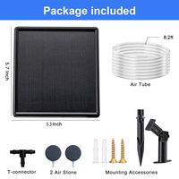 Plaque diffuseur d'air pour aquarium, plateau perforé pour sortie de CO2, décor carré noir antiadhésif pour aquarium avec accessoires