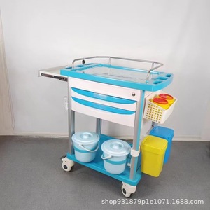 Chariot médical d'urgence Kerry Medical, ABS, capacité de 32 pouces, 500 lb, avec support pour perfusion intraveineuse, pour usage hospitalier - Product Image 4