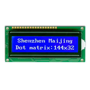 Mj14432a Shenzhen Fabrikant 144X32 Stn Type Monochroom <span class=keywords><strong>Lcd</strong></span>-Scherm Hoge Resolutie Led Backlight Chinese Lettertype Bibliotheek - Product Image 3