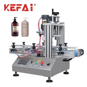 Kefai Automatische Kleine Desktop Fles Capping Machine Deksel Nozzle Cover Plastic Cover Tikker Fles Capping Machine