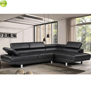 Juego <span class=keywords><strong>de</strong></span> sofá <span class=keywords><strong>de</strong></span> <span class=keywords><strong>cuero</strong></span> <span class=keywords><strong>de</strong></span> lujo <span class=keywords><strong>de</strong></span> diseño americano moderno para sala <span class=keywords><strong>de</strong></span> estar sofá seccional sofá <span class=keywords><strong>de</strong></span> esquina en forma <span class=keywords><strong>de</strong></span> L con reposacabezas ajustable 712 - Product Image 2