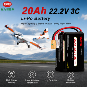 Batterie Li-po 20Ah 22.2V 6S 3C pour drone agricole, cartographie, logistique, UAV, temps de vol longue durée, prise personnalisée disponible - Product Image 1
