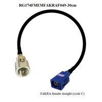 Câble RG174 SMA MMCX TS9 CRC9 FME FAKRA BNC TNC N Connecteur Mâle Femelle Câble de Raccordement RG174 Adaptateur Rallonge