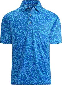 Chemises de golf pour hommes, haute élasticité, manches courtes, sans couture, évacuation de l'humidité, sensation de fraîcheur, uni, tricoté, imprimé - Product Image 2