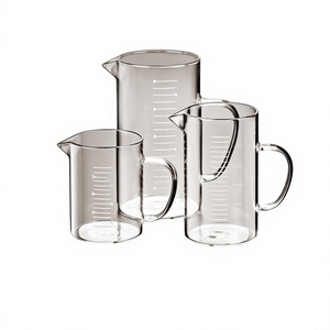 Vaso Medidor de Vidrio con Asa, Graduado, Resistente al Calor, Transparente y Grueso, para Laboratorio - Product Image 5