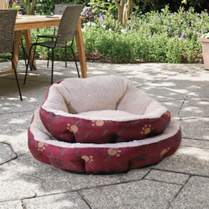 MEiweipet Cama Grande de Felpa para Perro Borgoña Antideslizante Sofá para Dormir Gato Impreso Camas para Mascotas - Product Image 6