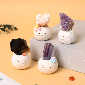 Venta al por mayor de cristales curativos naturales, muñecas de piedra en bruto, racimos de gemas sueltas, especímenes minerales para colección - Product Image 6