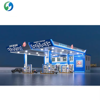 Cubierta para Gasolinera de Gran Tamaño, Fabricada a Medida, con Estructura de Acero Resistente a la Intemperie, Cubierta Personalizada para Gasolinera