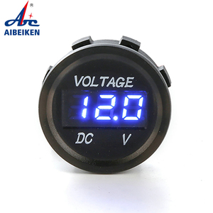 12V 24V DC Vòng Vôn kế led hiển thị kỹ thuật số điện áp thấp mét 2pin Marine thuyền xe tải RV Xe pin Màn Hình Pin <span class=keywords><strong>Volt</strong></span> <span class=keywords><strong>Meter</strong></span> Tester - Product Image 1