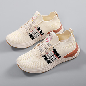 Scarpe da <span class=keywords><strong>Donna</strong></span> alla Moda con Suola Morbida, <span class=keywords><strong>Comode</strong></span> per Corsa <span class=keywords><strong>e</strong></span> Jogging, <span class=keywords><strong>Calzature</strong></span> Sportive Casual in Tessuto Fly Woven - Product Image 3