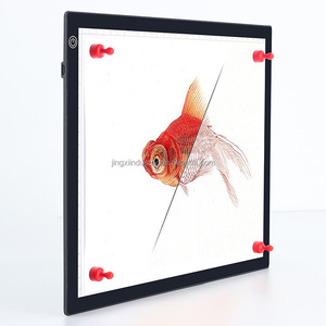 Boîte à lumière de traçage A4 avec règle de précision, fixation magnétique du papier, luminosité LED à 5 niveaux, alimentée par batterie, fabriquée en Chine - Product Image 1