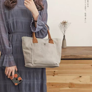 Sac en toile pour <span class=keywords><strong>femme</strong></span>, sac à bandoulière, sac d'école pour étudiant, grande capacité, résistant à l'usure, sac en toile pour le travail quotidien - Product Image 6